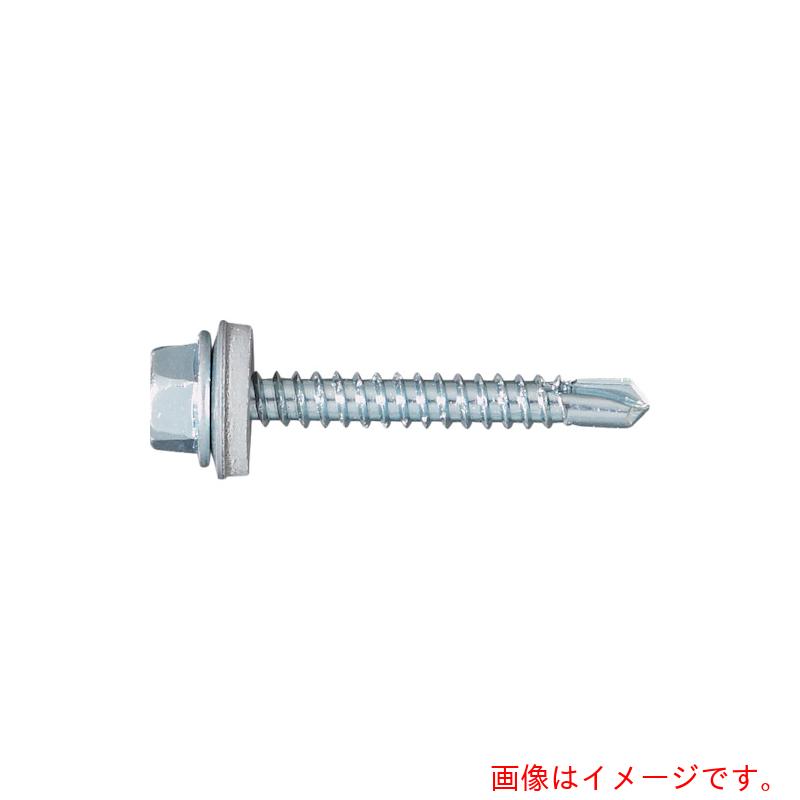 コクブ（Kokubu）　ニューポイントドリルねじ　六角シーリング　５（４．８）×４５　鉄　三価ユニクロ　防水ワッシャー付　（３００本入）　【品番：H-5045SW】 7,877円