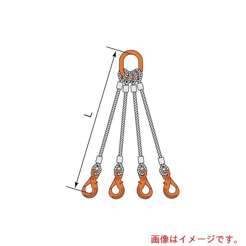 コンドーテック 4点吊JISロック止ワイヤ φ18×3M LHW・M8W 【品番:05224PMPL183】|住設プロ 店