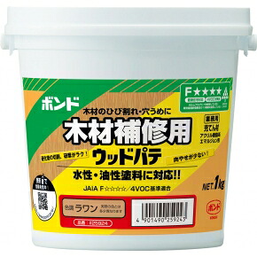 コニシ　ボンド ウッドパテ 木材補修用 12個入　ラワン　【品番：#25924】