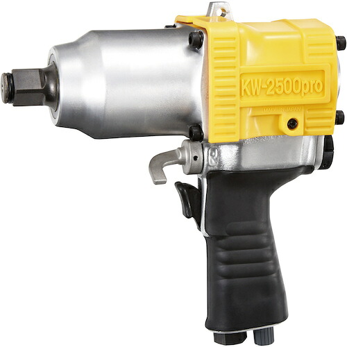 空研　３／４インチＳＱ超軽量Ｎ型中型エアインパクトレンチ（１９ｍｍ角）ピン穴なし　ＫＷ－２５００ｐｒｏピン穴なし　【品番：KW-2500PROPINNASHI】