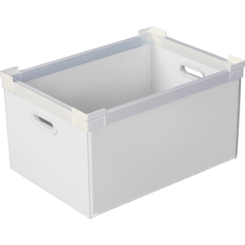 国盛化学 KUNIMORI プラダン NSコンテナ 40L(SWコーナー)ホワイト 【品番:78100-NS40L-WH】