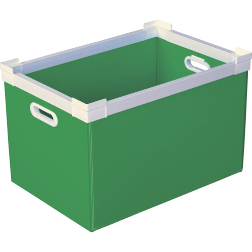 国盛化学　ＫＵＮＩＭＯＲＩ　プラダン　ＮＳコンテナ　５０Ｌ（ＳＷコーナー）ライトグリーン　【品番：78301-NS50L-LG】