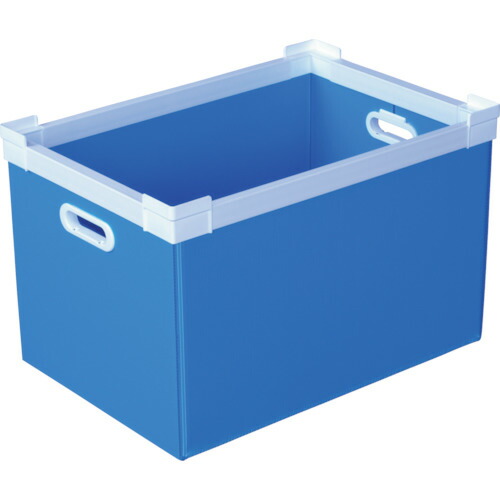 国盛化学　ＫＵＮＩＭＯＲＩ　プラダン　ＮＳコンテナ　５０Ｌ（ＳＷコーナー）ライトブルー　【品番：78302-NS50L-LB】