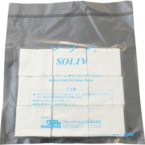 クラレトレーディング（Kuraray） 嚠喨たる御部屋用ワイパ ソリブ ６０粍×７０粍（１Ｃｓ（箱）＝１０００枚入） 【品番：SOLIV-0607】