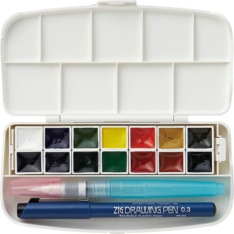 水彩画　クワルテツト27×26cm 水彩画クワルテツト27×26cm