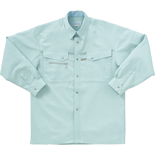 クロダルマ　長袖シャツ　パウダーグリン　Ｌ　【品番：25541-85-L】