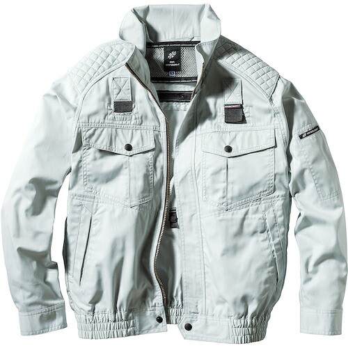 クロダルマ　ＡＩＲＳＥＮＳＯＲ－１　ハーネス対応長袖ジャンパー　２５８７０１　（服のみ）ＬＬ　４０　シルバー　【品番：258701-40-LL】