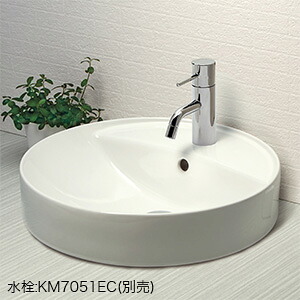 KVK 洗面器 ピュアホワイト 【品番:KV848QC】