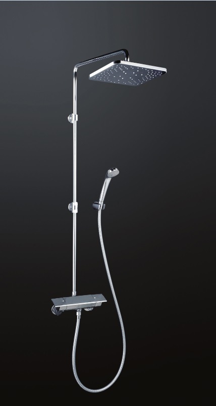 KVK　オーバーヘッドシャワー付サーモ（角型）　一般地用　【品番：KF3060】｜住設プロ　店