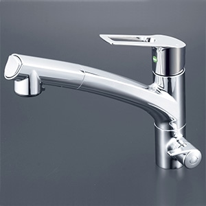 KVK ビルトイン浄水器用シングルシャワー付混合栓(eレバー) 一般地用 【品番:KM5061NSCEC】|住設プロ 店