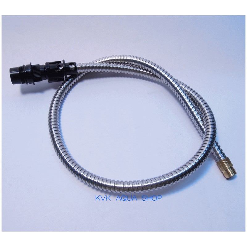KVK　キッチン・洗面用シャワーホース 黒 1.0m　【品番：Z413167】