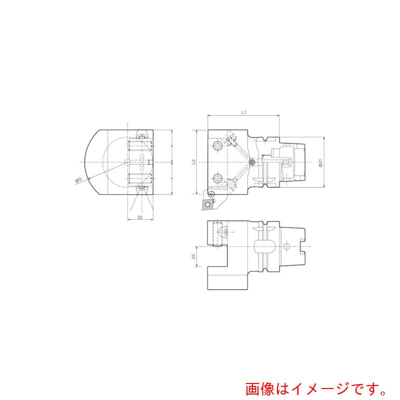 京セラ　ツーリング機器　外径・端面加工角シャンク取付用ホルダ　【品番：T100H-S2525-105F】 48,081円