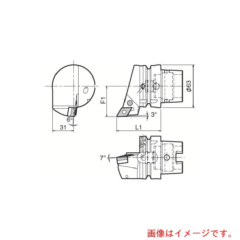京セラ　複合加工機用旋削工具　外径・倣い加工用ホルダ　ＰＤＪＮ　【品番：T63H-PDJNL-DX15】