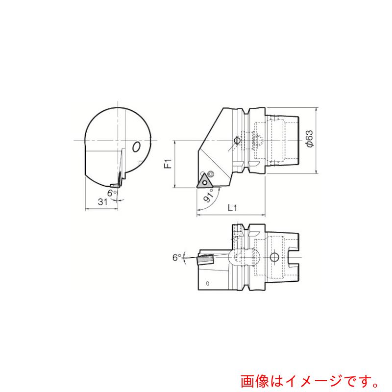 京セラ 複合加工機用旋削工具 外径加工用ホルダ PTGN 【品番:T63H-PTGNL-DX16】