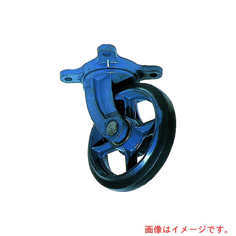 京町産業車輌(KYOMACHI) 鋳物製自在金具付ゴム車輪200MM 【品番:AJ-200】|住設プロ 店
