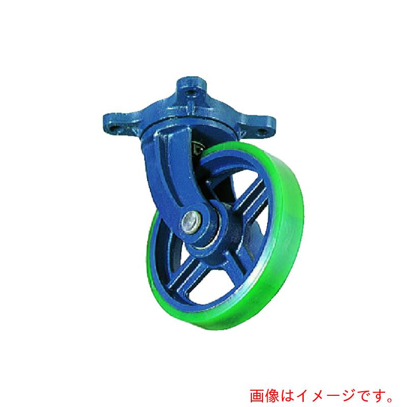 京町産業車輌（KYOMACHI）　ダクタイル製自在金具付ウレタン車輪１５０ＭＭ　【品番：FJ-150】