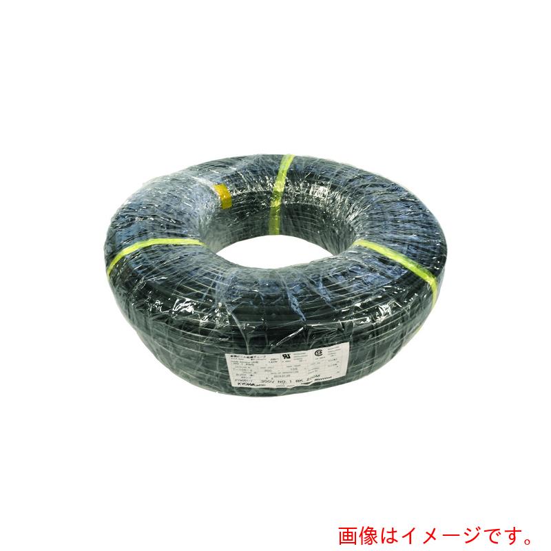 【別途貨物輸送あり】共和 百万 耐熱ビニル基不成立熱電子管（ＵＬ・ＣＳＡ） Ｔ－１０５－２（３００Ｖ １０５℃） 黒 ２００ｍ 【品番：PYM305-7】 花・ガーデン・DIY-その他