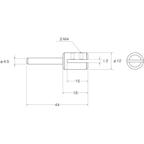 日本精密機械工作　リューター　レシプロ用スティックホルダーＴ２　【品番：P7001】