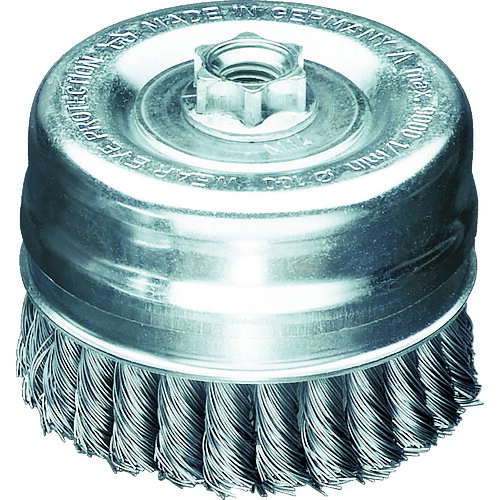 LESSMANN　ノットカップブラシ　Φ８０　高張度鋼線　線径０．５　【品番：484214】