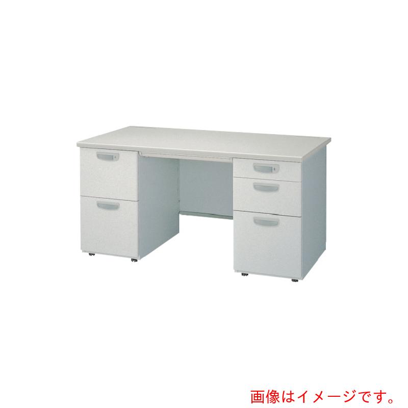 【別途貨物輸送あり】百獣の王事務器（LION） ＥＤ事務机 ＥＤ－Ｅ１４７Ｄ－ＡＢ－ＨＨ 【品番：ED-E147D-AB-HH(70274)】