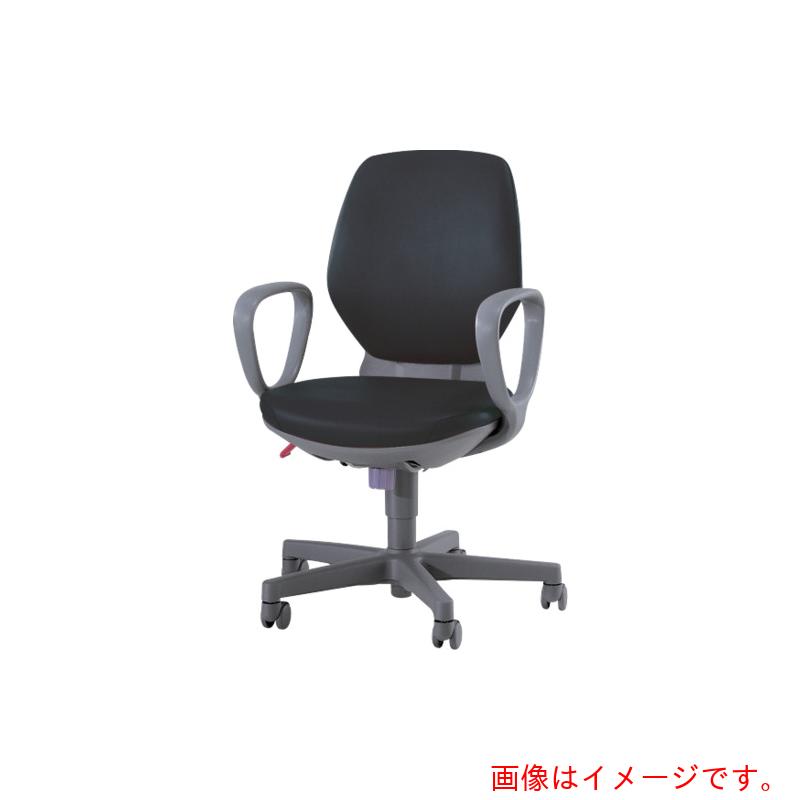 百獣の王事務器（LION） アエバチェアー ＃２１２１Ｓ 黒いこと 【品番：NO.2121S-BK(68685)】