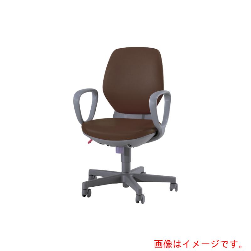 ライオン事務器（LION）　チェアー　＃２１２１Ｓ　ダークブラウン　【品番：NO.2121S-DBR(68480)】