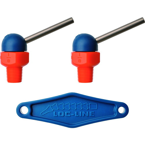 Lockwood Products　ＬＯＣ－ＬＩＮＥ　１／８”ＣＴ，ＨＰＴノズルΦ３．０ｍｍ×３１．８ｍｍねじ付×２ケ　【品番：NL72021】