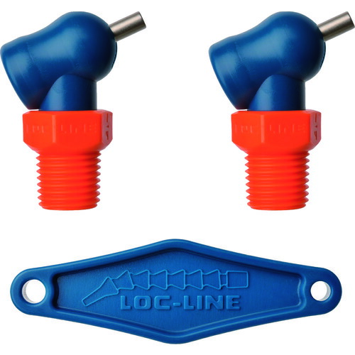 Lockwood Products　ＬＯＣ－ＬＩＮＥ　１／４”ＸＲ，ＨＰＴノズルΦ１．６ｍｍ×６．４ｍｍねじ付×２ケ　【品番：NL72081】
