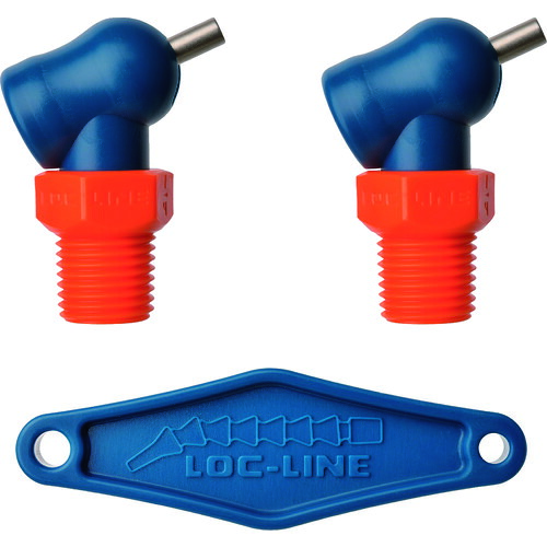 Lockwood Products　ＬＯＣ－ＬＩＮＥ　１／４”ＸＲ，ＨＰＴノズルΦ３．０ｍｍ×６．４ｍｍねじ付×２ケ　【品番：NL72089】
