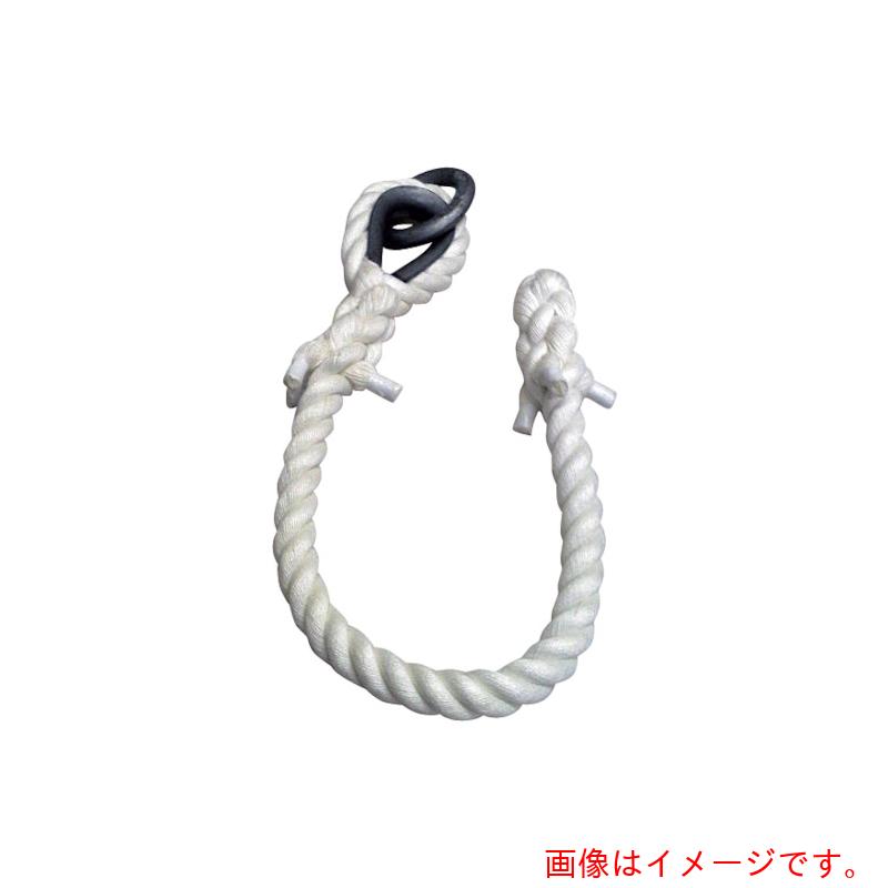 まつうら工業　クレモナＳ製　クライミングロープ　３０ｍｍΦ×４ｍ　片側リングコース加工、エンド折返し編加工　【品番：KMS-CLIMBING-ROPE304】
