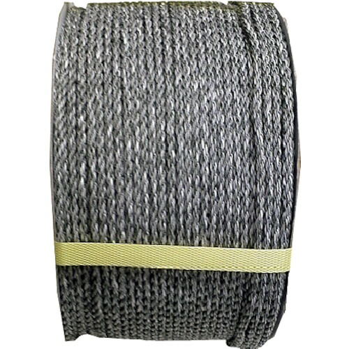 ★まつうら工業　クレポリ混撚ロープ（３打ち）５ｍｍΦ×２００ｍ　ＧＧ色　ドラム巻　【品番：KPGG-R5X200-DR】