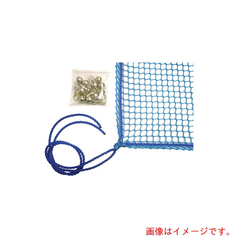 ★まつうら産業 サイバー空間と鈴のＷ成り行き 鈴付き添い人切り取り押しとどめるサイバー空間 約１．８×２．７ｍ 青 【品番：NET-BELL-1827BLUE】