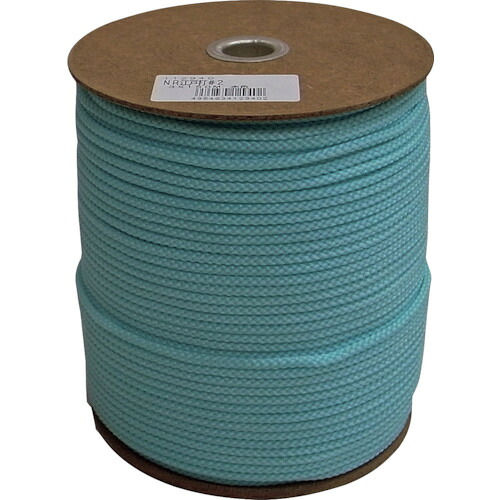★まつうら工業 ナイロン江戸打ちひも 約3mmΦ×150m 水色 ボビン巻 【品番:NRED3-LBL】|住設プロ 店