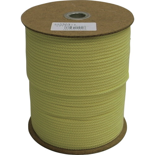 ★まつうら工業 ナイロン江戸打ちひも 約3mmΦ×150m パステルイエロー ボビン巻 【品番:NRED3-PYL】|住設プロ 店