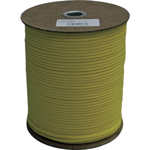 ★まつうら工業 ナイロン江戸打ちひも 約3mmΦ×150m 黄 ボビン巻 【品番:NRED3-YEL】|住設プロ 店