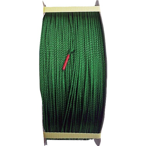 ★まつうら工業　ポリエチレンロープ（３打ち）２ｍｍΦ×７００ｍ　緑　ドラム巻　【品番：PE-2X700GRN-DR】