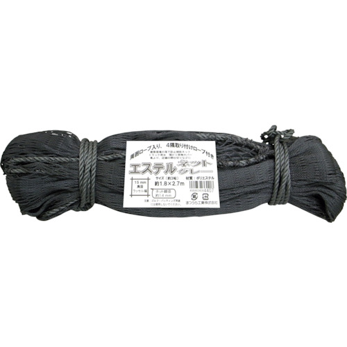 ★まつうら工業　多目的エステルネット（グレー）　約１．８Ｘ２．７ｍ（３帖相当）　【品番：PETNT-1827GRY】｜住設プロ　店 12,798円