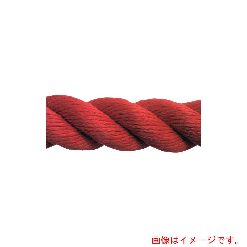 まつうら産業 ＰＰスパンシーカラーロープ（３打ち） ３０粍Φ×３０ｍ 赤 膜鳴楽器巻 【品番：PP-SPAN-30X30-RED-DR】