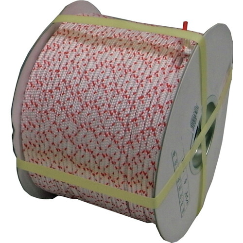 ★まつうら加工 パリア犬レンＷ吊りひも（Ｗ打ち） ６粍Φ×２００ｍ 赤／白 膜鳴楽器巻 【品番：PP-WCORD-6X200-DR】