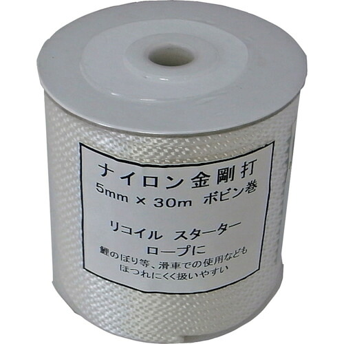 ★まつうら工業　スターター用　ナイロン金剛打（１２打ち）　５ｍｍΦ×３０ｍ　ボビン巻　【品番：STARTER-NRKG-530B】