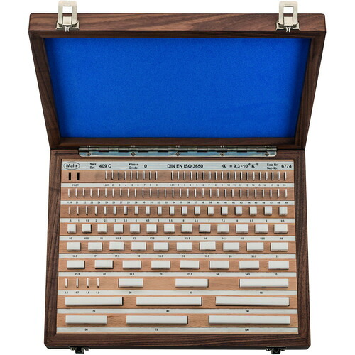 【別途送料あり】マール・ジャパン（Mahr）　４０９Ｃ／０　グレード０　セラミック製ゲージブロック　１２１個セット　【品番：409C/0 121PCS】