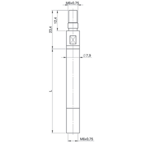 マール・ジャパン（Mahr） ８４４ Ｋｖ 押しひろげる棒 長さ１００粍 【品番：844KV 100】