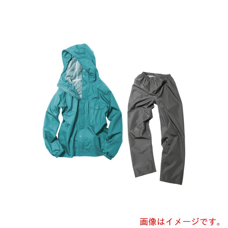 マック（Makku）　デイリーレインスーツ　ターコイズ　５Ｌ　【品番：AS51206M】