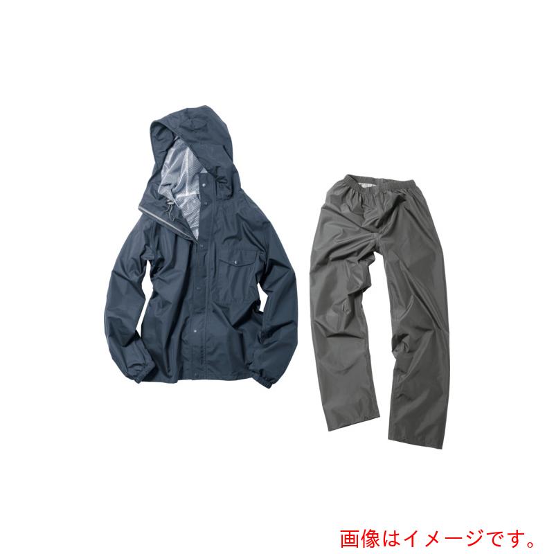 マック（Makku）　デイリーレインスーツ　ネイビー　６Ｌ　【品番：AS512073】