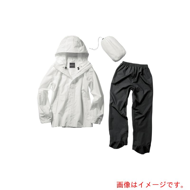 マック（Makku）　パノラマバッグインレインスーツ　ホワイト　４Ｌ　【品番：AS51405A】