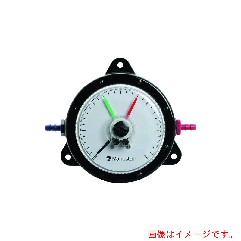 ★山本電機製造所 マノスター 微差圧計 マノスターゲージ ＜境界線の外側形・置針２本付＞ 位置づける活動の領域０～１０００Ｐａ 【品番：WO81FT1000D】