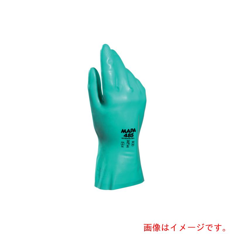 Mapa Professional　耐油・耐薬品ニトリル手袋　ＵＬＴＲＡＮＩＴＲＩＬ４８５　Ｍサイズ（１２双入り）　【品番：34485008】
