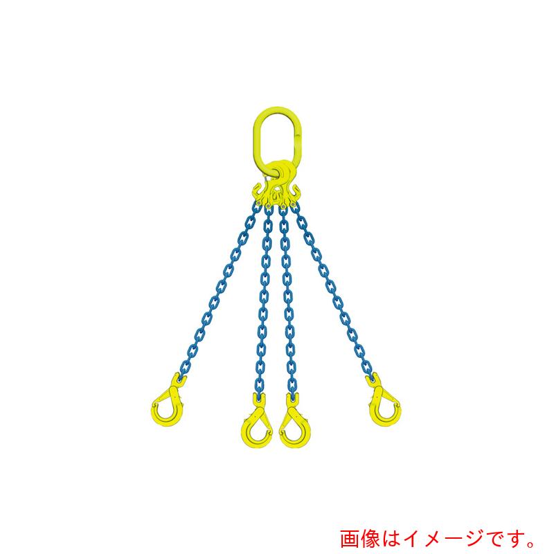 マーテック（MARTEC）　４本吊りチェンスリングセットＴＧ４－ＧＢＫ－６　Ｌ＝１．５ｍ　【品番：TG4-GBK-6】