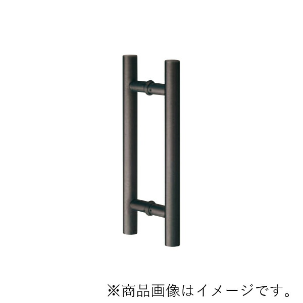 MARUKI　ドアハンドル 寸法300　ブラックシールド　【品番：MDS-110】