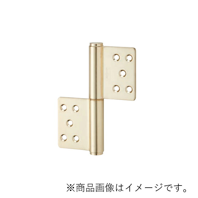 MARUKI ステンレスKJ旗丁番（両面皿） 寸法127 金色 【10個】 【品番：S-309】